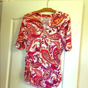 Lands End Women's Adjustable Swim Tunic Rash Guard